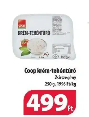 Coop Coop krém tehéntúró 250g ajánlat