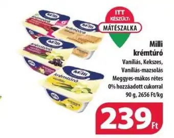 Coop Milli krémtúró 90g ajánlat