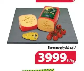 Coop Baron nagylyukú sajt 1kg ajánlat