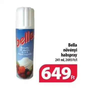 Coop Bella növényi habspray 241 ml ajánlat