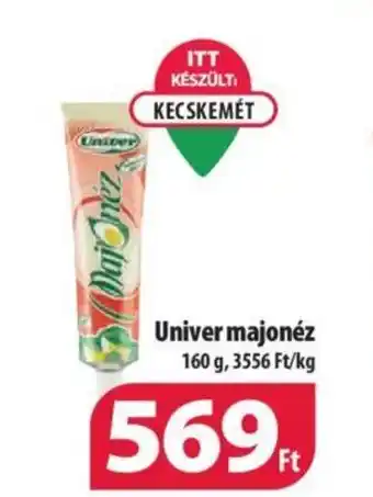 Coop Univer majonéz 160 g ajánlat