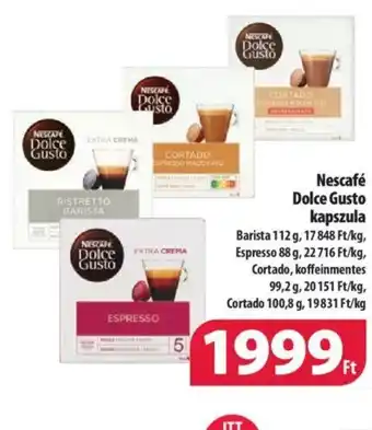 Coop Nescafé Dolce Gusto kapszula ajánlat