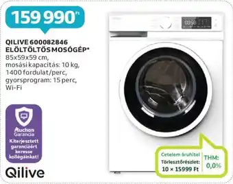 Auchan QILIVE 600082846 ELÖLTÖLTŐS MOSÓGÉP ajánlat