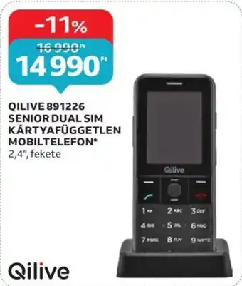QILIVE 891226 SENIOR DUAL SIM KÁRTYAFÜGGETLEN MOBILTELEFON