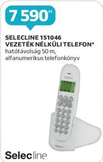 Auchan SELECLINE 151046 VEZETÉK NÉLKÜLI TELEFON ajánlat