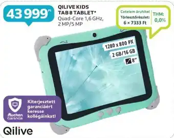 Auchan QILIVE KIDS TAB 8 TABLET ajánlat