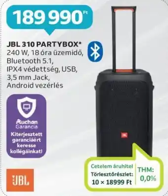 Auchan JBL 310 PARTYBOX ajánlat