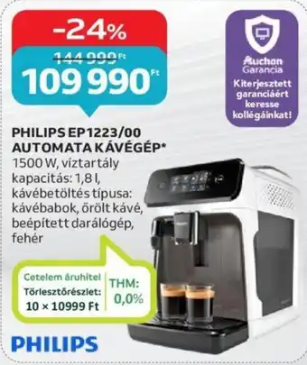 Auchan PHILIPS EP1223/00 AUTOMATA KÁVÉGÉP ajánlat