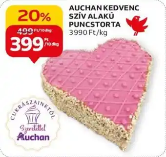 Auchan AUCHAN KEDVENC SZÍV ALAKÚ PUNCSTORTA 10dkg ajánlat