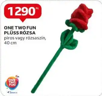 Auchan ONE TWO FUN PLÜSS RÓZSA, 40 cm ajánlat
