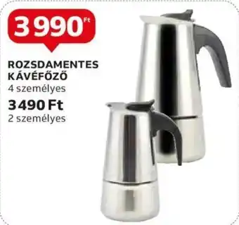 Auchan ROZSDAMENTES KÁVÉFŐZŐ ajánlat