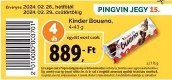 Kinder Boueno, 4x43g