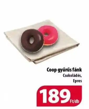 Coop Coop gyűrűs fánk ajánlat