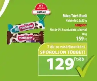 Coop Mizo Túró Rudi Natúr duó 2x15 g ajánlat