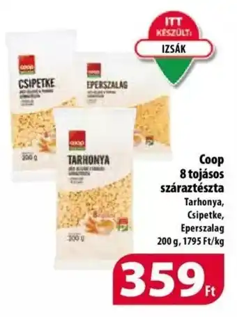 Coop Coop 8 tojásos száraztészta 200g ajánlat