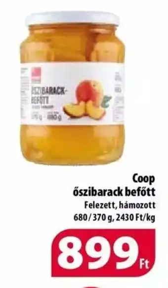 Coop Coop őszibarack befőtt Felezett, hámozott 680/370 g ajánlat