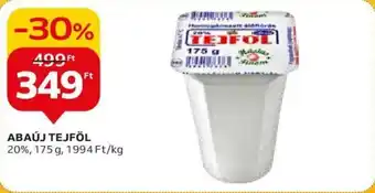 Auchan ABAÚJ TEJFÖL 20%, 175 g ajánlat