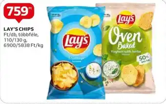 Auchan LAY'S CHIPS, 110/130g ajánlat