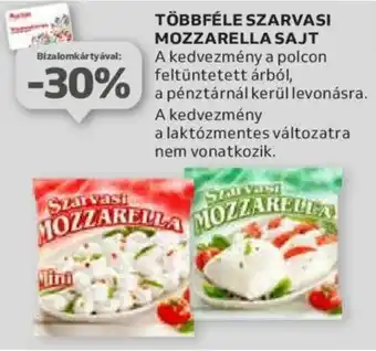 TÖBBFÉLE SZARVASI MOZZARELLA SAJT