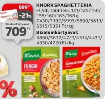 Auchan Knorr Spaghetteria 168g ajánlat