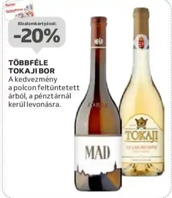 Auchan TÖBBFÉLE TOKAJI BOR ajánlat