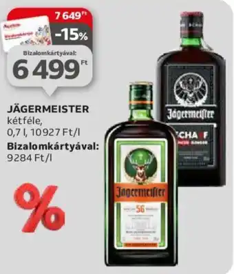Auchan JÄGERMEISTER 0.7l ajánlat