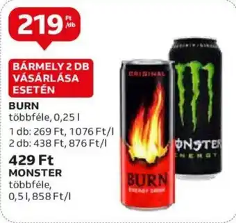 Auchan BURN 0.25l ajánlat