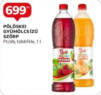 Auchan PÖLÖSKEI GYÜMÖLCS ÍZŰ SZÖRP 1l ajánlat