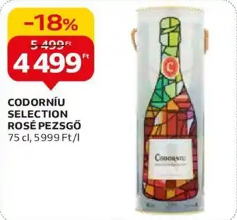 Auchan CODORNÍU SELECTION ROSÉ PEZSGŐ 75 cl ajánlat