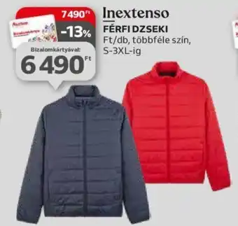 Auchan Inextenso FÉRFI DZSEKI Ft/db, többféle szín, ajánlat