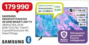 Auchan SAMSUNG UE55CU7172UXXH 4K UHD SMART LED TV 3840x2160 ajánlat