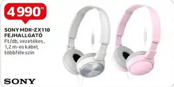 Auchan SONY MDR-ZX110 FEJHALLGATÓ ajánlat