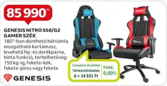 GENESIS NITRO 550/G2 GAMER SZÉK