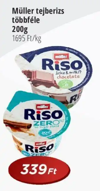 Real Müller tejberizs többféle 200g ajánlat