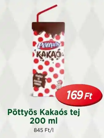 Real Pöttyös Kakaós tej 200 ml ajánlat