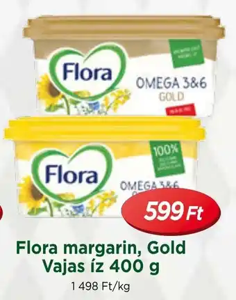 Real Flora margarin, Gold Vajas íz 400 g ajánlat