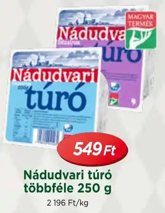 Real Nádudvari túró többféle 250 g ajánlat