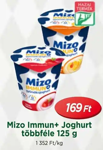 Real Mizo Immun+ Joghurt többféle 125 g ajánlat