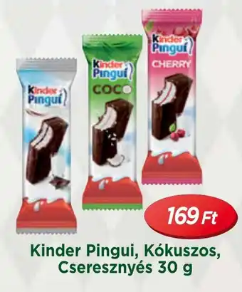 Real Kinder Pingui, Kókuszos, Cseresznyés 30 g ajánlat