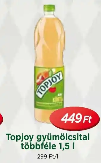 Real Topjoy gyümölcsital többféle 1,5 I ajánlat