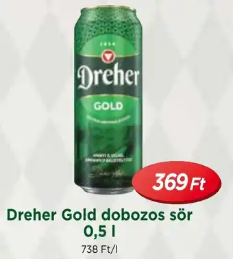 Dreher Gold dobozos sör 0.5l