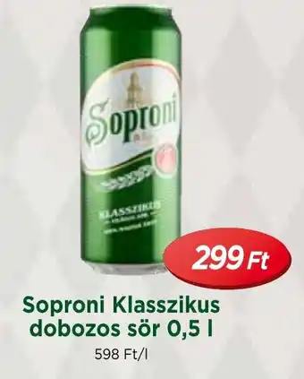 Real Soproni Klasszikus dobozos sör 0,5 l ajánlat