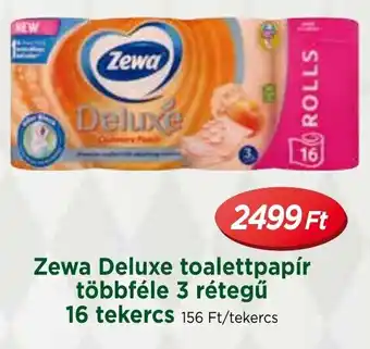 Real Zewa Deluxe toalettpapír többféle 3 rétegű 16 tekercs ajánlat