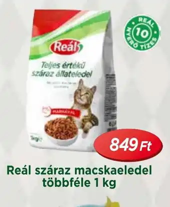 Real Reál száraz macskaeledel többféle 1 kg ajánlat