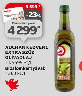 Auchan AUCHAN KEDVENC EXTRA SZŰZ OLÍVAOLAJ 1l ajánlat
