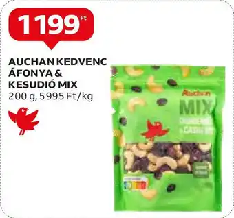 Auchan AUCHAN KEDVENC ÁFONYA & KESUDIÓ MIX 200g ajánlat