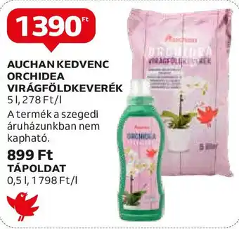 Auchan AUCHAN KEDVENC ORCHIDEA VIRÁGFÖLDKEVERÉK 5l ajánlat