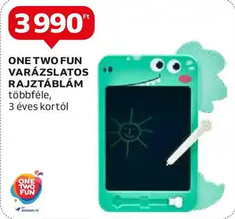Auchan ONE TWO FUN VARÁZSLATOS RAJZTÁBLÁM többféle, 3 éves kortól ajánlat