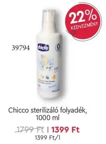 Chicco sterilizáló folyadék, 1000 ml