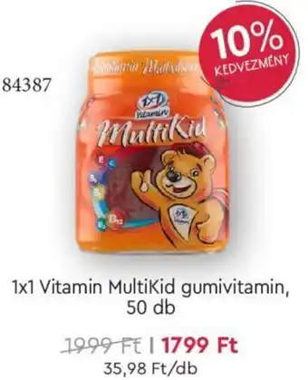 Rossmann 1x1 Vitamin MultiKid gumivitamin, 50 db ajánlat